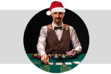 Christmas is celebrated at all the best live blackjack providers!